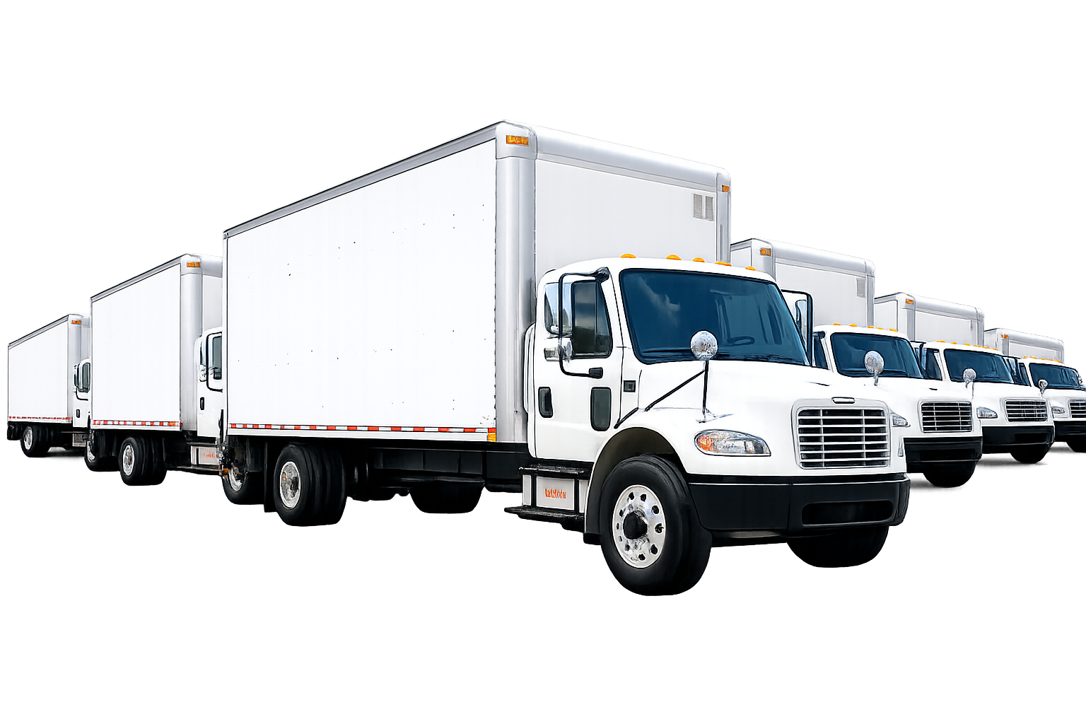 MAXMEL Logistics box truck fleet for local and regional DMV freight delivery